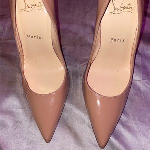Size 36.5 , 6.5 USA nude CHRISTIAN LOUBOUTIN. So Kate 100mm pumps
